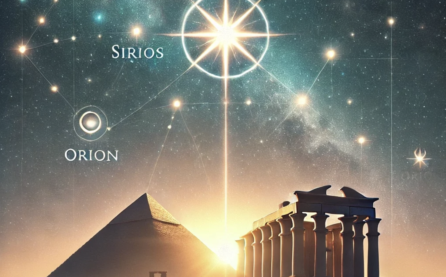 The Heliacal Rising of Sirius and Visible Alignments of the Orion Constellation